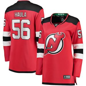 Women’s New Jersey Devils Erik Haula Fanatics Branded Red Home Breakaway Player Jersey