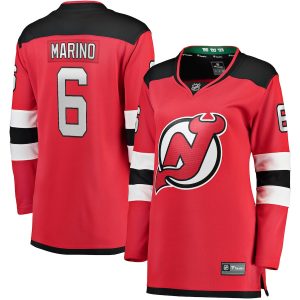 Women’s New Jersey Devils John Marino Fanatics Branded Red Home Breakaway Player Jersey