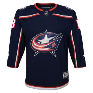 Youth Columbus Blue Jackets Johnny Gaudreau Navy 2022/23 Premier Player Jersey