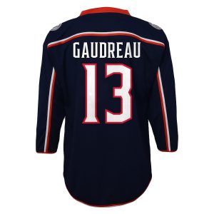 Preschool Columbus Blue Jackets Johnny Gaudreau Navy Replica Player Jersey