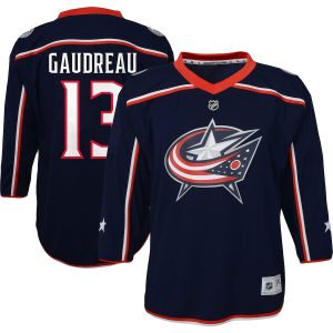 Toddler Columbus Blue Jackets Johnny Gaudreau Navy Home Replica Player Jersey