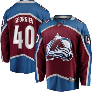 Men’s Colorado Avalanche Alexandar Georgiev Fanatics Branded Burgundy Home Breakaway Player Jersey