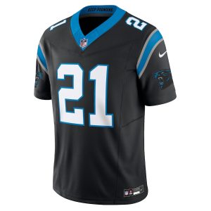 Men’s Carolina Panthers Jeremy Chinn Nike Black Vapor F.U.S.E. Limited Jersey