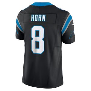 Men’s Carolina Panthers Jaycee Horn Nike Black Vapor F.U.S.E. Limited Jersey