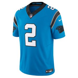 Men’s Carolina Panthers D.J. Moore Nike Blue Vapor F.U.S.E. Limited Jersey