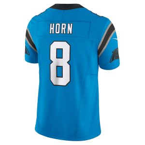 Men’s Carolina Panthers Jaycee Horn Nike Blue Vapor F.U.S.E. Limited Jersey