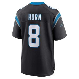 Men’s Carolina Panthers Jaycee Horn Nike Black Game Jersey