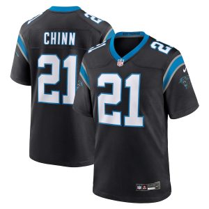 Men’s Carolina Panthers Jeremy Chinn Nike Black Game Jersey