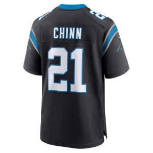 Men’s Carolina Panthers Jeremy Chinn Nike Black Game Jersey