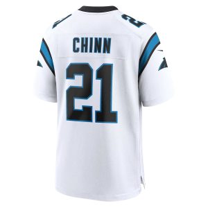 Men’s Carolina Panthers Jeremy Chinn Nike White Game Jersey