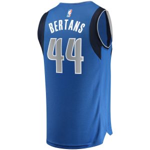 Men’s Dallas Mavericks Davis Bertans Fanatics Branded Royal Fast Break Replica Jersey – Icon Edition