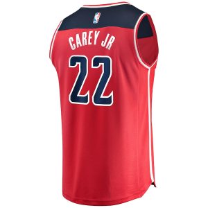 Men’s Washington Wizards Vernon Carey Jr. Fanatics Branded Red Fast Break Replica Jersey – Icon Edition