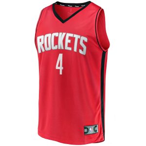 Men’s Houston Rockets Jalen Green Fanatics Branded Red Fast Break Replica Player Jersey – Icon Edition