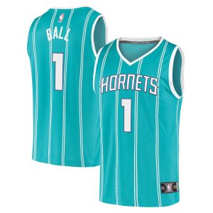 Men’s Charlotte Hornets LaMelo Ball Fanatics Branded Teal Fast Break Replica Jersey – Icon Edition