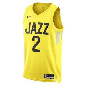 Unisex Utah Jazz Collin Sexton Nike Gold Swingman Jersey – Icon Edition