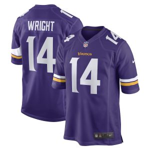 Men’s Minnesota Vikings Ryan Wright Nike Purple Game Player Jersey