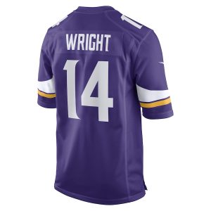 Men’s Minnesota Vikings Ryan Wright Nike Purple Game Player Jersey