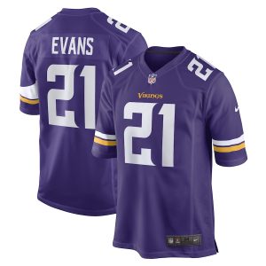 Men’s Minnesota Vikings Akayleb Evans Nike Purple Game Player Jersey