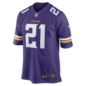 Men’s Minnesota Vikings Akayleb Evans Nike Purple Game Player Jersey