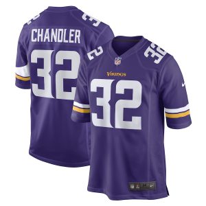 Men’s Minnesota Vikings Ty Chandler Nike Purple Game Player Jersey
