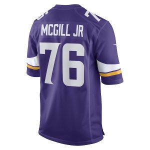 Men’s Minnesota Vikings T.Y. McGill Jr. Nike Purple Game Player Jersey