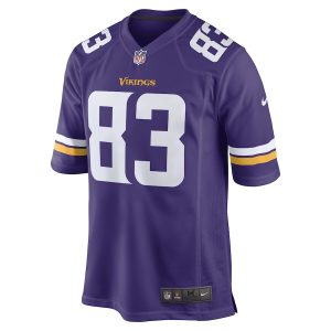 Men’s Minnesota Vikings Jalen Nailor Nike Purple Game Player Jersey