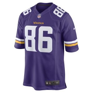 Men’s Minnesota Vikings Johnny Mundt Nike Purple Game Player Jersey