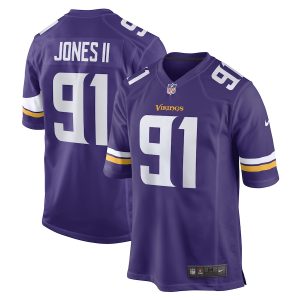 Men’s Minnesota Vikings Patrick Jones II Nike Purple Team Game Player Jersey