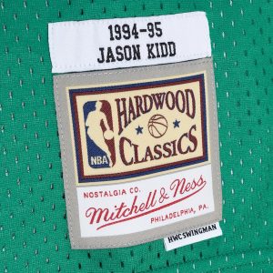 Men’s Dallas Mavericks Jason Kidd Mitchell & Ness Blue/Green Hardwood Classics 1994/95 Split Swingman Jersey