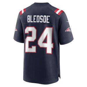 Men’s New England Patriots Joshuah Bledsoe Nike Navy Game Player Jersey