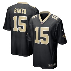 Men’s New Orleans Saints Kawaan Baker Nike Black Game Player Jersey