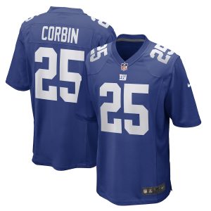 Men’s New York Giants Jashaun Corbin Nike Royal Game Player Jersey