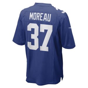 Men’s New York Giants Fabian Moreau Nike Royal Game Player Jersey