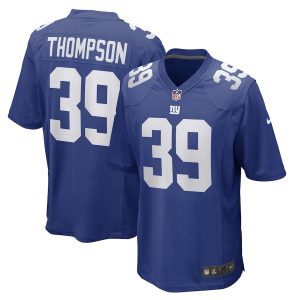 Men’s New York Giants Trenton Thompson Nike Royal Game Player Jersey
