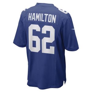 Men’s New York Giants Devery Hamilton Nike Royal Game Player Jersey