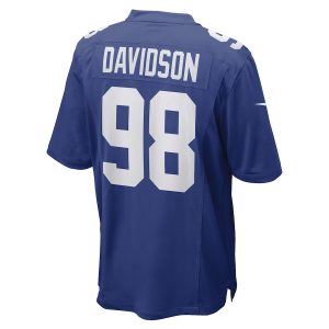 Men’s New York Giants D.J. Davidson Nike Royal Game Player Jersey