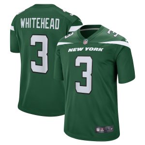 Men’s New York Jets Jordan Whitehead Nike Gotham Green Game Player Jersey