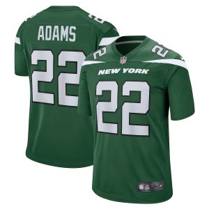 Men’s New York Jets Tony Adams Nike Gotham Green Game Player Jersey