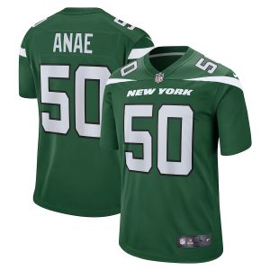 Men’s New York Jets Bradlee Anae Nike Gotham Green Game Player Jersey