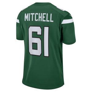 Men’s New York Jets Max Mitchell Nike Gotham Green Game Player Jersey