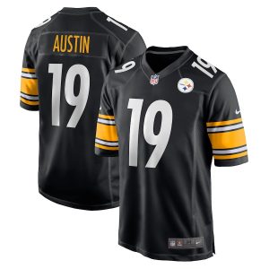 Men’s Pittsburgh Steelers Calvin Austin III Nike Black Game Player Jersey