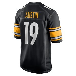 Men’s Pittsburgh Steelers Calvin Austin III Nike Black Game Player Jersey