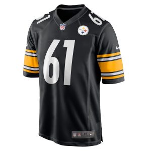 Men’s Pittsburgh Steelers Mason Cole Nike Black Game Player Jersey