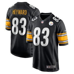 Men’s Pittsburgh Steelers Connor Heyward Nike Black Game Player Jersey