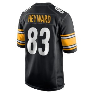 Men’s Pittsburgh Steelers Connor Heyward Nike Black Game Player Jersey