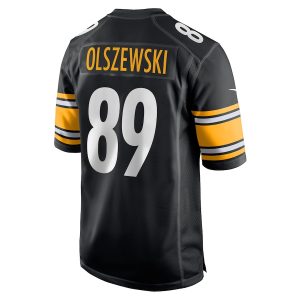 Men’s Pittsburgh Steelers Gunner Olszewski Nike Black Game Player Jersey