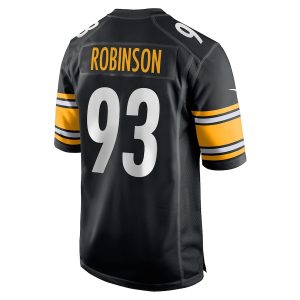Men’s Pittsburgh Steelers Mark Robinson Nike Black Game Player Jersey