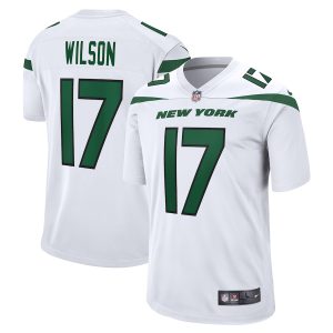 Men’s New York Jets Garrett Wilson Nike White Game Player Jersey