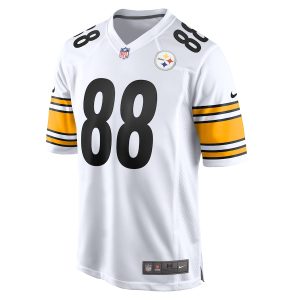 Men’s Pittsburgh Steelers Pat Freiermuth Nike White Game Player Jersey