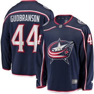 Men’s Columbus Blue Jackets Erik Gudbranson Fanatics Branded Navy Home Breakaway Player Jersey